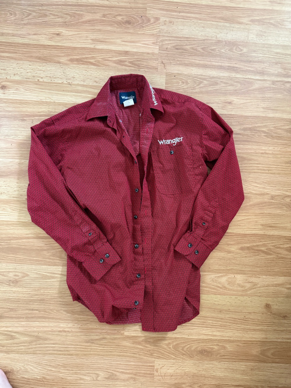 Red wrangler button up